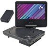 CPD-NC70(B)+YMB-B200(B) ポータブルDVDプレーヤー 4電源 CDリッピング機能 レジューム機能搭載 車載用ケース付き YAMAZEN(山善) 02601020