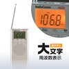 RAD-P525S-S AM/FMハンディラジオ DSPデジタル選局 ワイドFM対応 大文字液晶 オーム電機 02601117