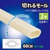 DZ-KMT206X2-M 切れるテープ付き配線モール 2号 60cm 両面テープ付き 2本入 オーム電機 02601169