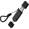 SDカードリーダー USB3.2(Gen1) SD / microSD Express対応 USB-C & USB-A 2-in-1 高速転送 アルミ筐体 エレコム