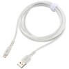 SIP-L20DAL-W やわらかUSB Type-A to Lightningケーブル 3A充電 MFi認証 オーム電機 02652802
