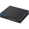 スイッチングハブ 省スペース筐体の5ポート 全ポート10Gbps対応 ファンレス 静音 金属筐体 ループ検知 動作温度50℃ メタル エレコム