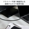 ECCAC-CHDMI30SV USB Type-C to HDMI 変換ケーブル 拡張・複製 4K/60Hz対応 メッシュ 高耐久 ミラーリング エレコム 02653021