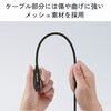 ECCAC-CHDMI30SV USB Type-C to HDMI 変換ケーブル 拡張・複製 4K/60Hz対応 メッシュ 高耐久 ミラーリング エレコム 02653021