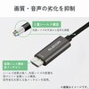 ECCAC-CHDMI30SV USB Type-C to HDMI 変換ケーブル 拡張・複製 4K/60Hz対応 メッシュ 高耐久 ミラーリング エレコム 02653021