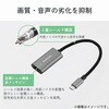 ECAD-CHDMI015SV USB Type-C to HDMI 変換アダプタ 拡張・複製 4K/60Hz対応 メッシュ 高耐久 ミラーリング エレコム 02652987