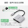 ECAD-C2HDMISV USB Type-C to HDMI ×2 変換アダプタ 分配器 最大3画面 拡張・複製 4K/60Hz対応 マルチディスプレイ エレコム 02653066