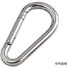 リングキャッチ ステンレス ナス型カラビナ 環なし 線径5.5mm 長さ60mm 水本機械製作所