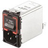 Schaffner IECフィルタ 2ヒューズ 2極 パネルマウント 10A 250 V ac， FN9289-10-06 SCHAFFNER
