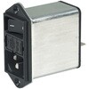 Schurter IECフィルタコネクタ パネルマウント 6A 250 V ac， DD12.6121.111 SCHURTER