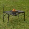73581002 アイアンメッシュ 3FD BBQテーブル ロゴス 02699659