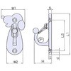 56137 ステンレス わんこフック シルバー ひめじや 02702861