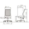 OA-3225W(FG3)AGR ロッキングチェア ハイバック/OA-3225W(FG3)AGR (肘なし/背ホワイト) アイコ 02704699