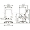 OA-3135B-FBJ(FG3)AGR オフィスチェア デスクチェア ハイバック/アッシュグレー OA-3135B-FBJ(FG3)AGR (サークル肘/背ブラック) アイコ 02703658