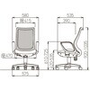 ロッキングチェア ハイバック/OA-3235W-FWJ(FG3)YGN (サークル肘/背ホワイト) アイコ