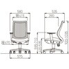 OA-3235B-ABJ(FG3)YGN ロッキングチェア ハイバック/OA-3235B-ABJ(FG3)YGN (サークル肘/背ブラック) アイコ 02703430