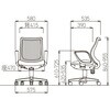 OA-3215B-FBJ(FG3)DBU ロッキングチェア ローバック/OA-3215B-FBJ(FG3)DBU (サークル肘/背ブラック) アイコ 02703841