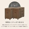 RCC-1552MW キャビネット サイドボード 大容量 キャスター付き 扉収納付き 幅80 萩原 02706546
