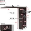 VKS-7145DBR キッチンカウンター 伸縮式 食器棚 レンジ台 ナチュラル 幅133-207cm コンセント付 スライドレール付 萩原 02707551