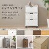 RCC-1551MW キャビネット サイドボード 大容量 キャスター付き 幅40 萩原 02708077