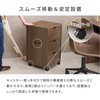RCC-1551MW キャビネット サイドボード 大容量 キャスター付き 幅40 萩原 02708077