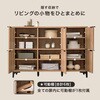 RCC-1579DBR 木目調 アイアン キャビネット サイドボード ロッカー 書類 A4 扉収納タイプ 選べるサイズ 【 幅90cm・120cm 】 萩原 02705977