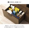 RCC-1422BR(引き出しタイプ) キッチンボード 食器棚 スライド収納 幅89cm コンセント付き 可動棚 選べる2タイプ【引き出し・扉収納】 萩原 02707368