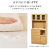 RCC-1422BR(引き出しタイプ) キッチンボード 食器棚 スライド収納 幅89cm コンセント付き 可動棚 選べる2タイプ【引き出し・扉収納】 萩原 02707368