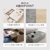 RT-1610BR 引き出し スライド天板付き センターテーブル ローテーブル リビングテーブル 長方形 幅98.5 萩原 02705749
