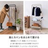 KHR-3777BK ハンガーラック ワゴン トローリー キャスター付き 高さ調節 選べる3色×4タイプ 萩原 02705907