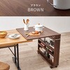 RT-1806NA 拡張テーブル ワゴン ダイニングテーブル対応サイズ 伸縮式 収納付き 折りたたみ キャスター付き 来客用 選べる天板サイズ【高さ75・80cm】 萩原 02706887
