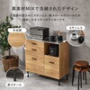 CKC-7160NA ステンレス天板 キッチンカウンター  キッチンボード ロータイプ 食器棚 レンジ台 引き出し 脚付 選べるサイズ【幅85・幅120・幅140】 萩原 02708321