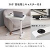 KT-3078NA 無段階調整 昇降式テーブル 小さめ コンパクト ガス圧式 作業台 介護テーブル 隠しキャスター付き 簡単操作 選べるサイズ【幅60/80cm 】 萩原 02707682