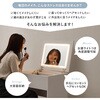 MD-5845WH LEDライト付き デスクドレッサー 幅50cm ドレッサー おしゃれ かわいい スツール付き コンセント付き 萩原 02706476