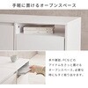 MD-5843WH LEDライト付き ドレッサーテーブル ロータイプ 引き出し付き 選べるサイズ【幅80/95cm】 萩原 02706790