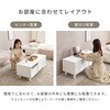 MD-5843WH LEDライト付き ドレッサーテーブル ロータイプ 引き出し付き 選べるサイズ【幅80/95cm】 萩原 02706790