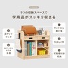 MCC-6431NA ランドセルラック 2人用 完成品 組立不要 隠しキャスター付き 教科書収納 子供部屋 幅62 萩原 02706921