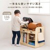 MCC-6431NA ランドセルラック 2人用 完成品 組立不要 隠しキャスター付き 教科書収納 子供部屋 幅62 萩原 02706921