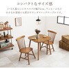 BT-8627-42-LBR-3SR ダイニングテーブル セット 角型 ウィンザーチェア 3点セット 2人掛け 幅75cm ファンバックタイプ 萩原 02707106