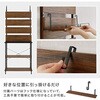 KTR-3226BB キッチンラック 突っ張り 棚 レンジ台 スライド棚付き 高さ調節 壁面収納 選べるサイズ 【幅60/幅80cm】 萩原 02708768