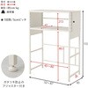 KR-3753BK ゴミ箱上ラック 伸縮式 レンジ台 キッチン収納 隙間収納 可動棚 選べる形状 【パネルタイプ・オープンタイプ 】 萩原 02707262