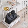 KHR-3778BK ハンガーラック ワゴン トローリー キャスター付き 高さ調節 選べる3色×4タイプ 萩原 02708181