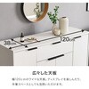 RCC-1539DBR 木目調 アイアン キャビネット サイドボード 書類 A4 引き出し収納タイプ 選べるサイズ 【 幅90cm・120cm 】 萩原 02707901