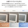 MD-5844WH LEDライト付き デスクドレッサー 幅80cm ドレッサー おしゃれ かわいい 引き出し付 大容量 スツール付き コンセント付き 萩原 02707788