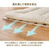 MB-5305S ロール式 すのこ ベッド 完成品 天然木 桐材 除湿 湿気 床置き 軽量 カビ対策 選べるサイズ 【セミシングル・シングル・セミダブル・ダブル】 萩原 02708628