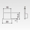 MC-11E white ピクチャーレール MC-11 30kg 荒川技研工業 02729707