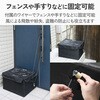 ESE-DB01BK 宅配ボックス 約85L 大容量 撥水生地 折りたたみ 収納 屋外 置き配ボックス 盗難対策 南京錠・ワイヤー付き エレコム 02731177