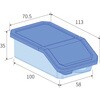 M3 プラケースラックコンテナ入りナイロンナット(鉄/ユニクロめっき) OHSATO(大里) 02760778