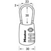 4688JADSLV ナンバー可変式TSAロック ワイヤータイプ MASTER LOCK 02763490