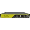 HUB-POE-16CH PoEハブ スイッチングハブ LAN速度 最大100Mbps 金属筐体 防犯カメラ用途に (16ポート) ブロードウォッチ 02764750
